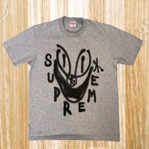 NWOT Supreme Smile T-Shirt Gray FW18